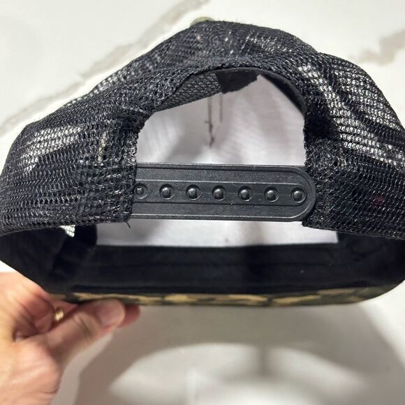 Unisex Green & Black Camo “Good Vibes” Snapback Hat – Kids Size - Picture 6 of 10